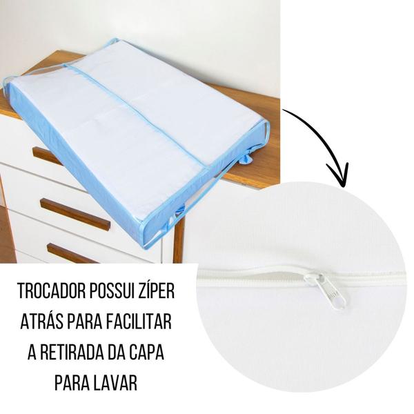 Trocador de Fraldas Para Bebê Anatômico c/ Capa Cômoda Menina Menino - Maria's Baby Imagem de Trocador de Fraldas Para Bebê Anatômico c/ Capa Cômoda Menina Menino