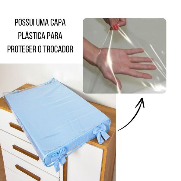 Trocador de Fraldas Para Bebê Anatômico c/ Capa Cômoda Menina Menino - Maria's Baby Imagem de Trocador de Fraldas Para Bebê Anatômico c/ Capa Cômoda Menina Menino