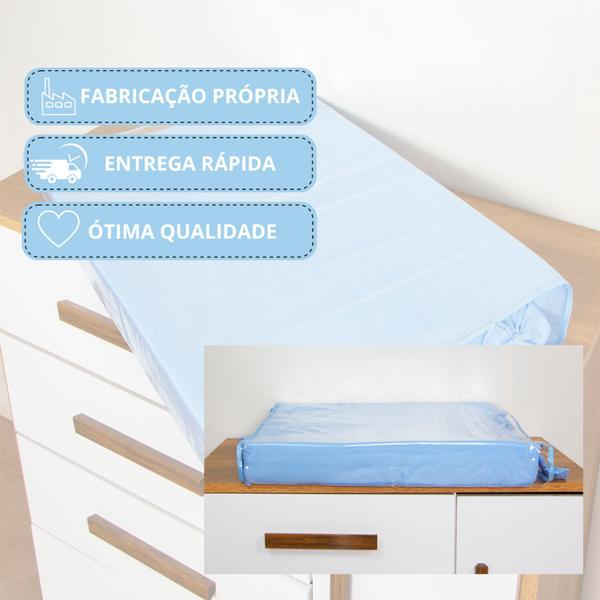 Trocador de Fraldas Para Bebê Anatômico c/ Capa Cômoda Menina Menino - Maria's Baby Imagem de Trocador de Fraldas Para Bebê Anatômico c/ Capa Cômoda Menina Menino