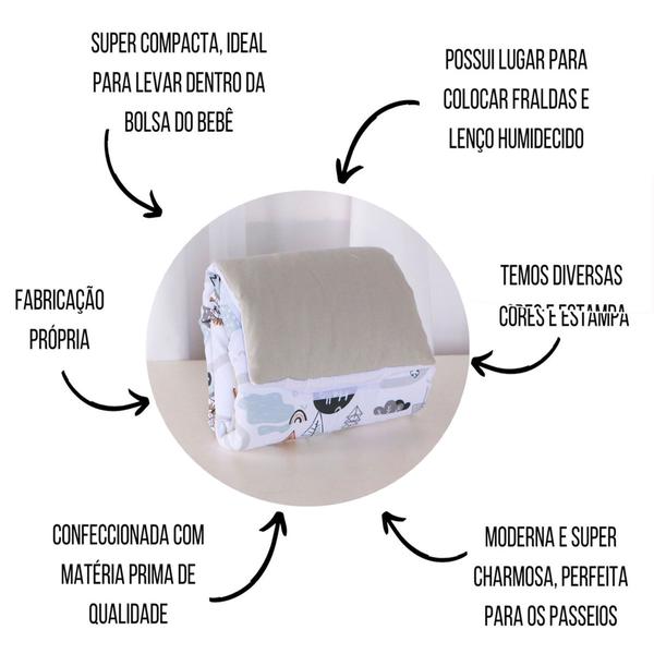 Trocador de Fraldas Portátil Impermeável Cômoda Bebê Menina Menino - Maria's Baby Imagem de Trocador de Fraldas Portátil Impermeável Cômoda Bebê Menina Menino