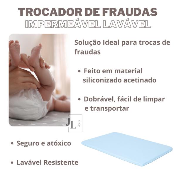 Trocador De Fraudas Para Cômoda Impermeável Coloridos Linha Premium - Beniq Imagem de Trocador De Fraudas Para Cômoda Impermeável Coloridos Linha Premium