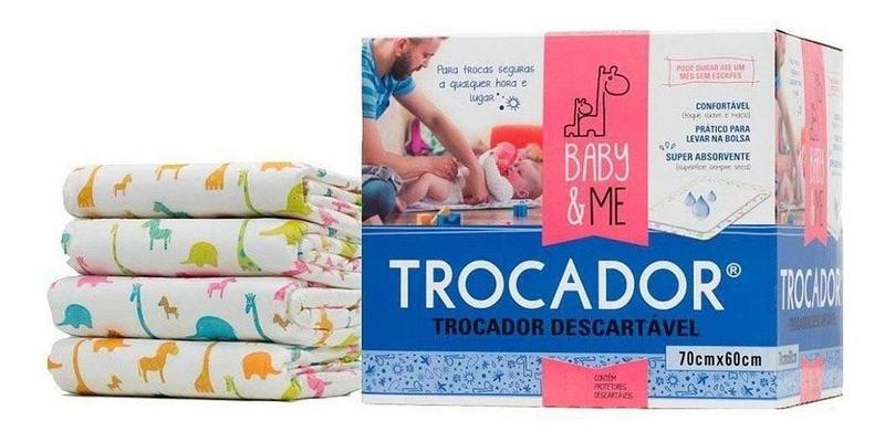 Imagem de Trocador Descartável Absorvente Baby & Me 10 Unid