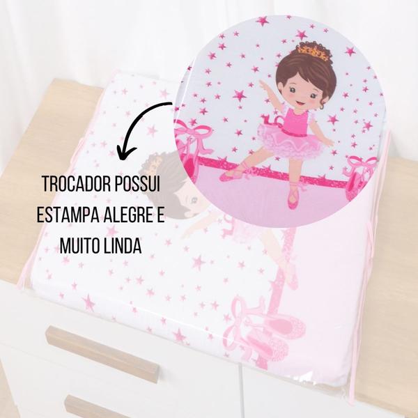 Trocador Estampado Sublimado c/ Capa Bebê Menina Menino Troca Fraldas - Maria's Baby Imagem de Trocador Estampado Sublimado c/ Capa Bebê Menina Menino Troca Fraldas