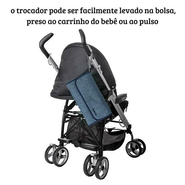 Imagem de Trocador Portátil Impermeável Jeans - Kababy