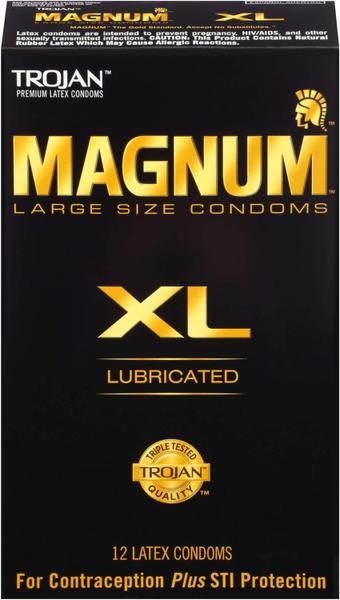 Imagem de Trojan Magnum XL Preservativos lubrificados Tamanho grande