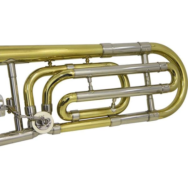 Imagem de Trombone De Vara Com Rotor Tb 200Vr Laqueado Dourado Com Ca