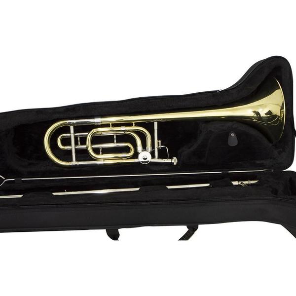 Imagem de Trombone De Vara Com Rotor Tb 200Vr Laqueado Dourado Com Ca