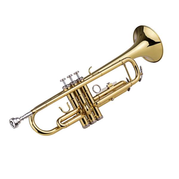 Imagem de Trompete summina Bb B Flat Brass com luvas de bocal