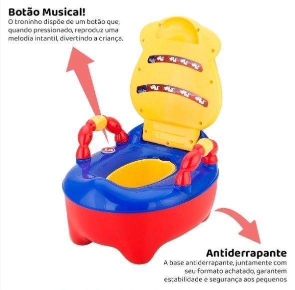 Imagem de Troninho Infantil Fazenda Musical Prime Baby  Azul