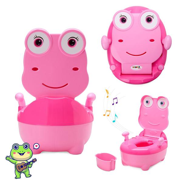 Troninho Infantil Musical Penico Sapinho Rosa - Replay Kids Troninho Infantil Musical Penico Sapinho Rosa - Replay Kids