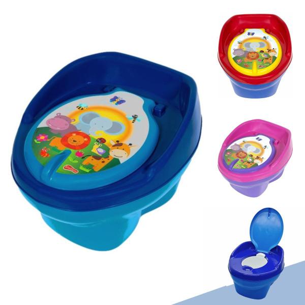 Imagem de Troninho Musical Penico Vaso Sanitário Infantil 2 Em 1