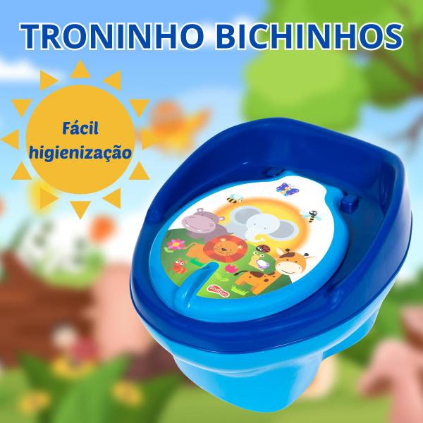 Imagem de Troninho Para Bebê Peniquinho 3x1 Menina Menino Infantil Pinico Assento Redutor Bichinhos Styll Baby