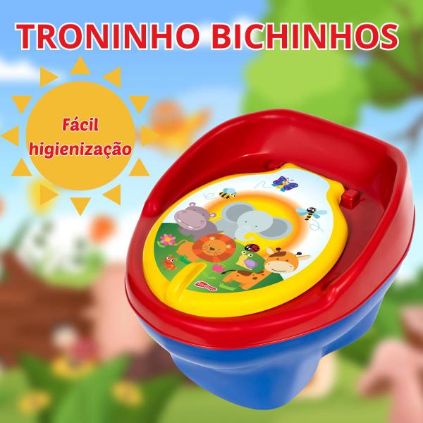 Imagem de Troninho Para Bebê Peniquinho 3x1 Menina Menino Infantil Pinico Assento Redutor Bichinhos Styll Baby