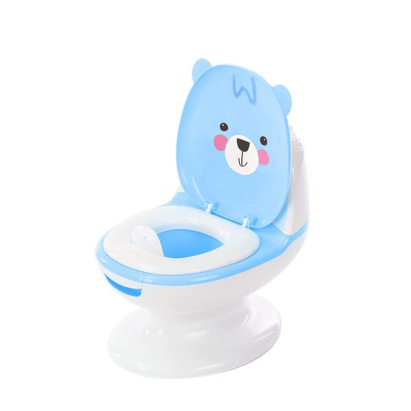 Imagem de Troninho Penico Infantil com Som Teddy Azul - Maxi baby