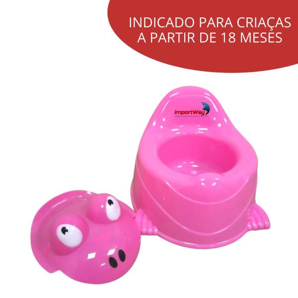 Imagem de Troninho Penico Infantil com Tampa Sapinho Bichinho Menino Menina Importway Bw-183