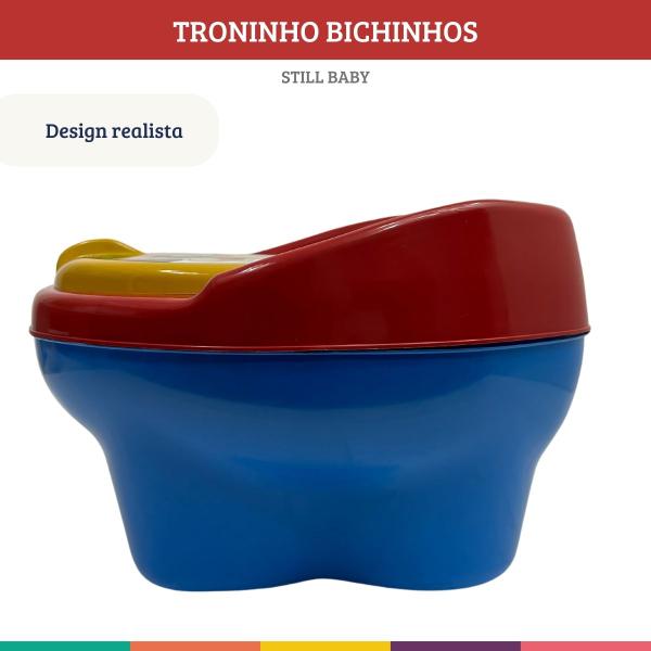 Imagem de Troninho Privadinha Penico Mini Privada Infantil Vermelho e Azul Styll Baby