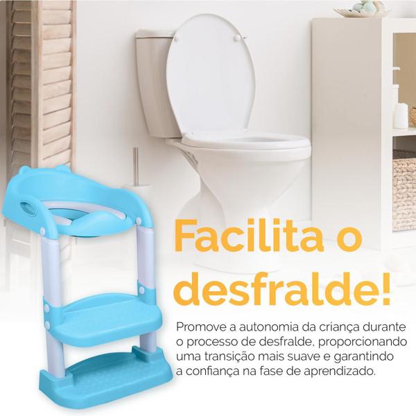 Imagem de Troninho Redutor Infantil Escada Vaso Sanitário Assento 