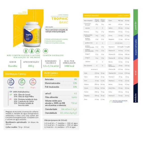 Imagem de Trophic Basic Enteral 800g  Prodiet