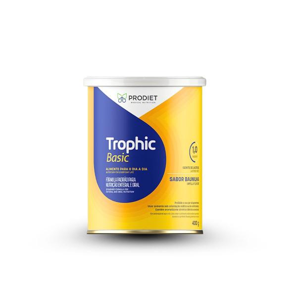 Imagem de Trophic basic enteral po baunilha 400g (cx c/02 latas) - prodiet 