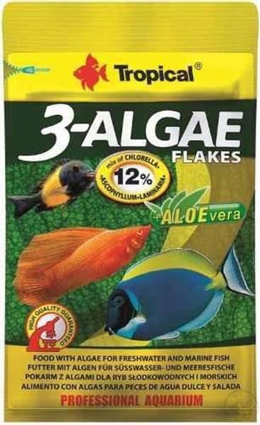 Imagem de Tropical 3-algae flakes 12g sache - un