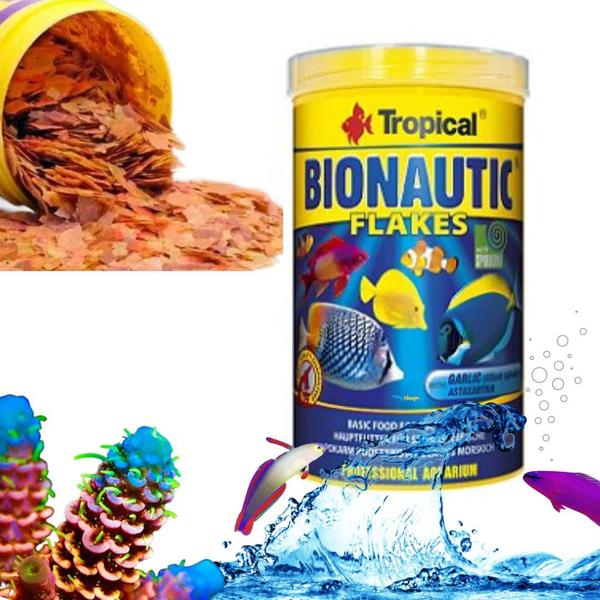 Imagem de Tropical Bionautic Flakes 20g Ração Em Flocos Para Peixes