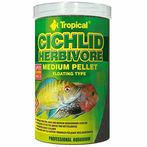 Imagem de Tropical cichlid herbivore medium pellet 180g - ( tropical ciclideos herbivoros )