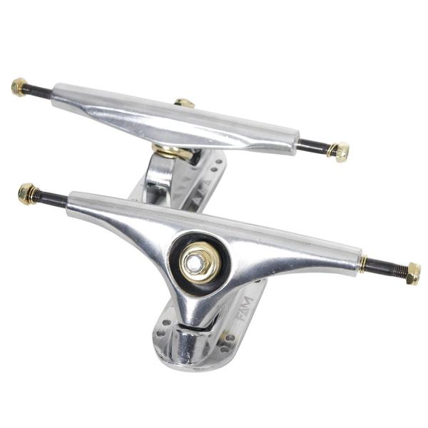 Imagem de Truck Fam Sports Para Longboard Prata/Dourado