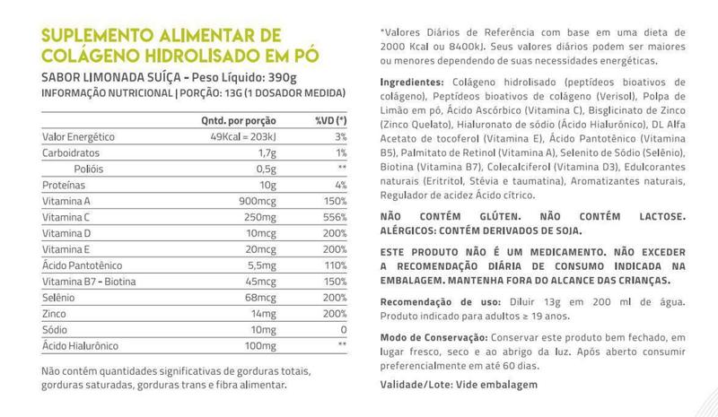 Imagem de True Collagen - Limonada Suiça - 390g - True Source