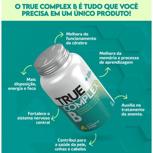 Imagem de True Complex B com Inositol e Colina 90 Cápsulas Softgel True Source