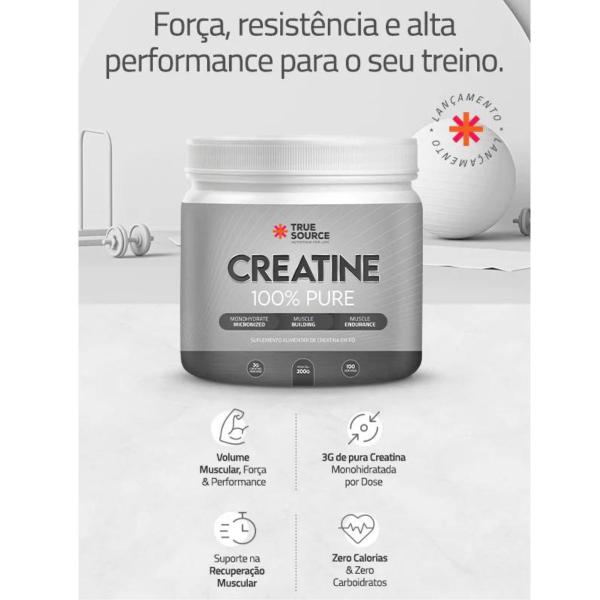 Imagem de True Creatine 100% Pure Monohidratada True Source 300g