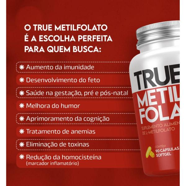 Imagem de True Metilfolato 90 Cápsulas Softgel True Source