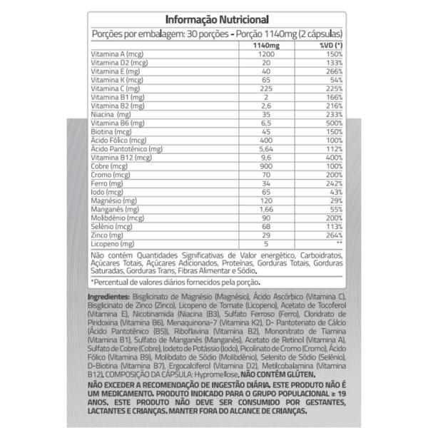 True Multivitamin 60 Cápsulas - True Source - True Source 12% Imagem de True Multivitamin 60 Cápsulas - True Source