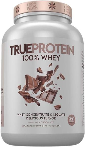 Imagem de True protein 100%whey concentrado e isolado milk chocolate 874g