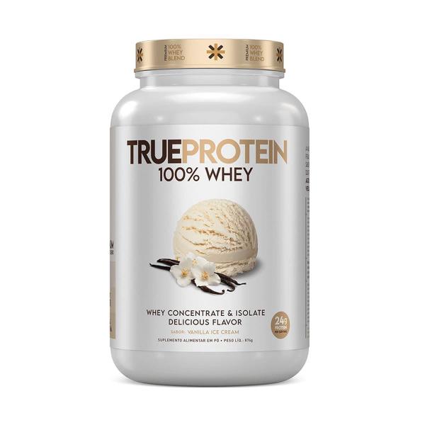 True protein 100%whey concentrado e isolado vanilla 874g - TRUE SOURCE Imagem de True protein 100%whey concentrado e isolado vanilla 874g