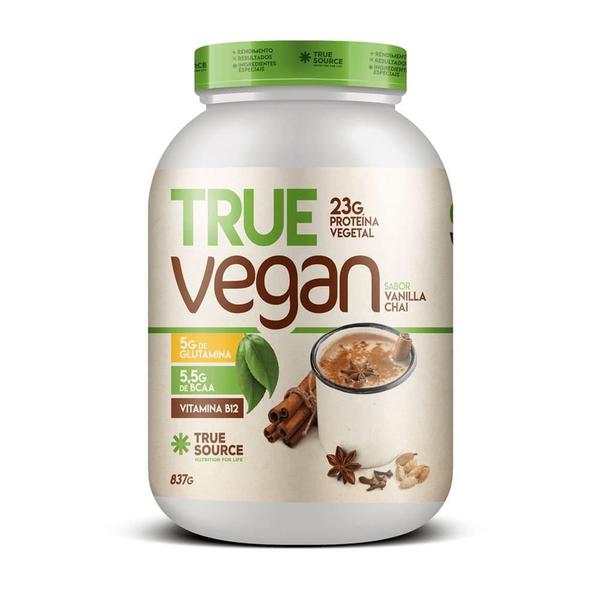 True Vegan Proteina Vegetal 837g Vegana True Source Imagem de True Vegan Proteina Vegetal 837g Vegana True Source