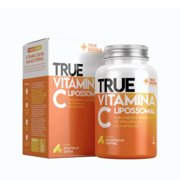 True Vitamina C 1000mg Lipossomal True Source 60 Cápsulas Imagem de True Vitamina C 1000mg Lipossomal True Source 60 Cápsulas