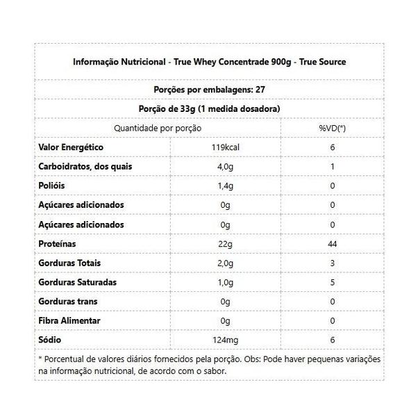 Imagem de True Whey Concentrate (900g) - Sabor: Truffle 70% Cacau