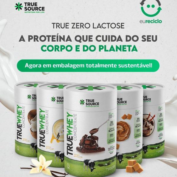 Imagem de True Whey Protein Concentrate Zero Lactose Concentrada 900g