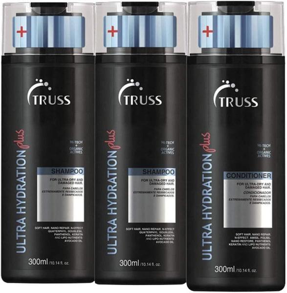 Imagem de Truss Ultra Hydration Plus 2 Shampoos 300ml + 1 Condicionador 300ml