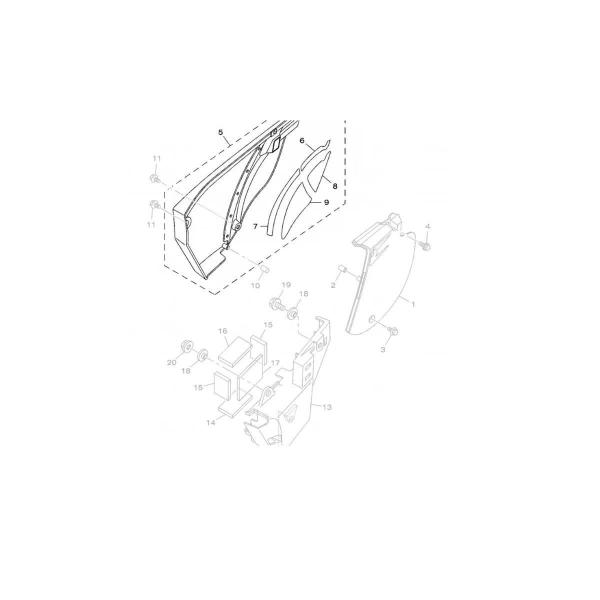 Imagem de Ttr 230 Tampa Lateral Lado Direito Yamaha Genuíno