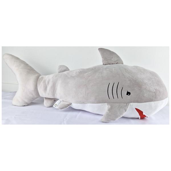 Imagem de Tubarão de Pelúcia Gigante 100cm Grande Plush Shark Almofada