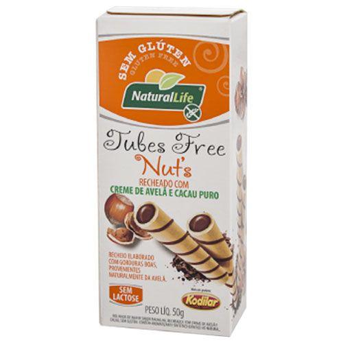 Imagem de Tubes Free Nuts Creme de Avelã e Cacau Zero Glúten, Zero Leite Natural Life 50g