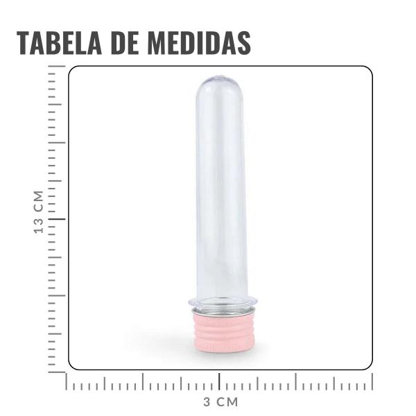 Imagem de Tubete para Lembrancinha Rosa 13cm - 10 Unidades