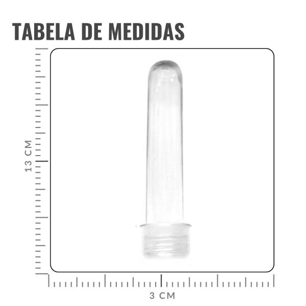 Imagem de Tubete para Lembrancinha Transparente 13cm - 10 Unidades