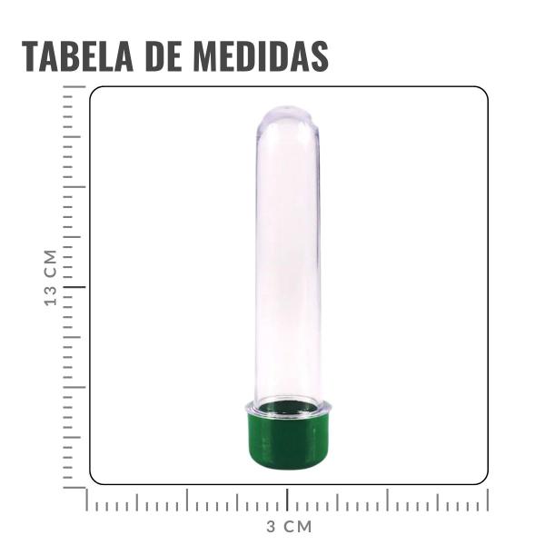 Imagem de Tubete para Lembrancinha Verde Escuro 13cm - 10 Unidades