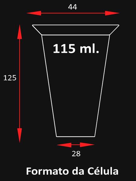 Imagem de Tubete Reutilizável 100% reciclável JKS 115ml Kit 63