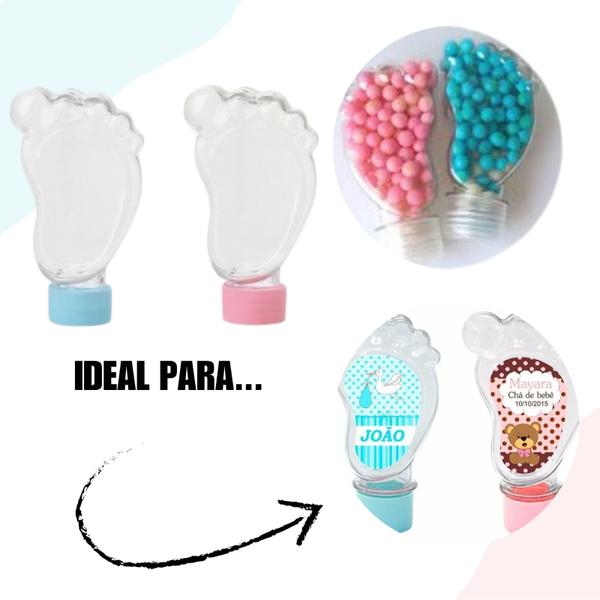 Imagem de Tubetes Pezinho 10 Unid Cha Bebe Decoraçao Festa Plastico