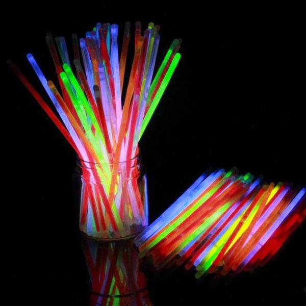 Imagem de Tubo 50 Pulseiras Neon Alto Brilho + 50 Fechos Festas Balada