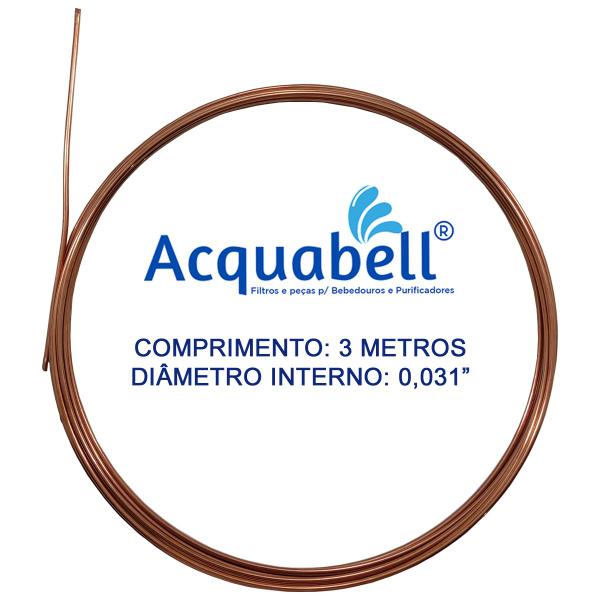 Tubo Capilar De Cobre De 0,31mm Para Refrigeração - Rolo 3m - SH Imagem de Tubo Capilar De Cobre De 0,31mm Para Refrigeração - Rolo 3m
