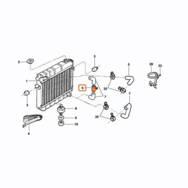 Imagem de Tubo Da Água Chevrolet A20 Sem Ar 1985/1995 94616872